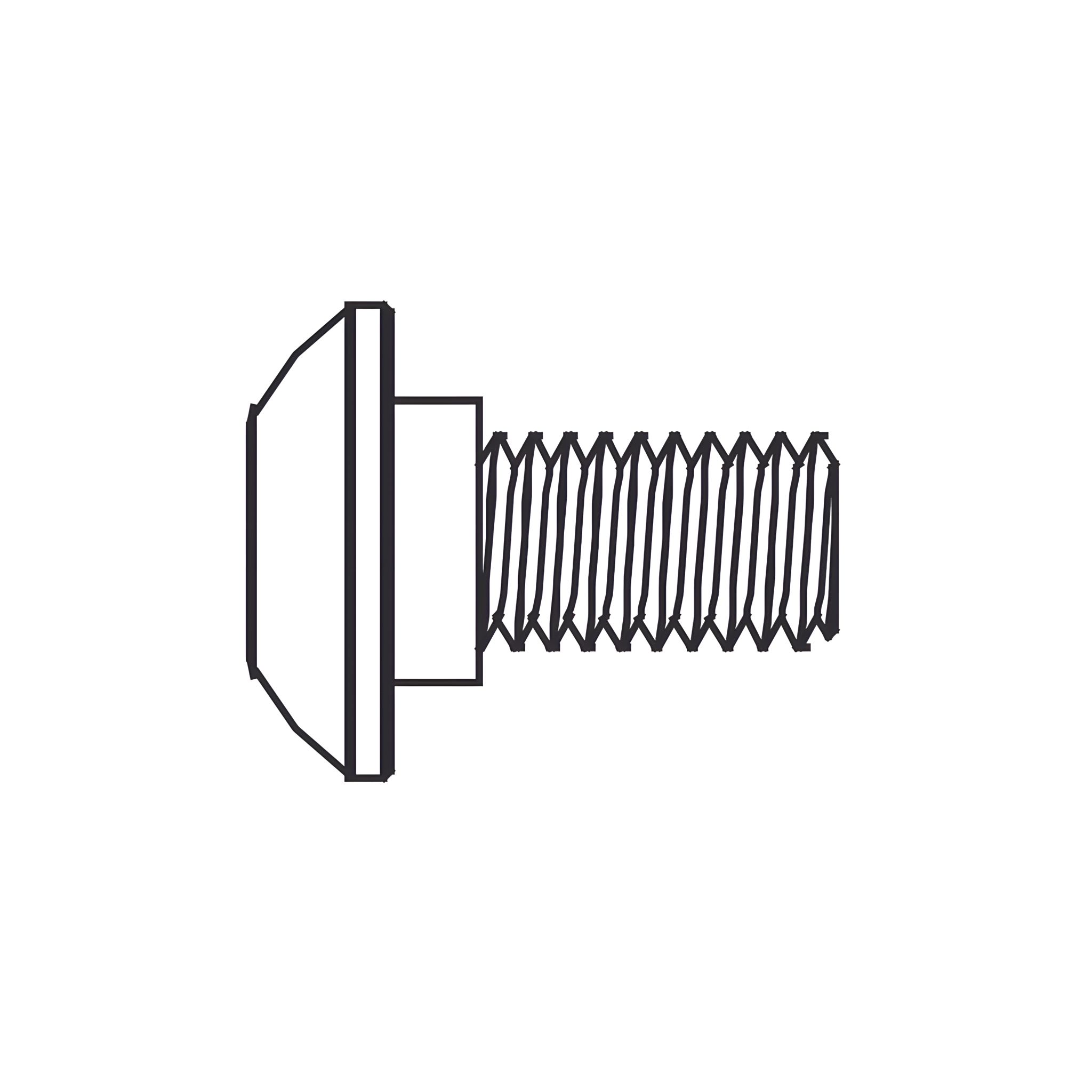 D - Krokový šroub M6×12 (Step Screw)